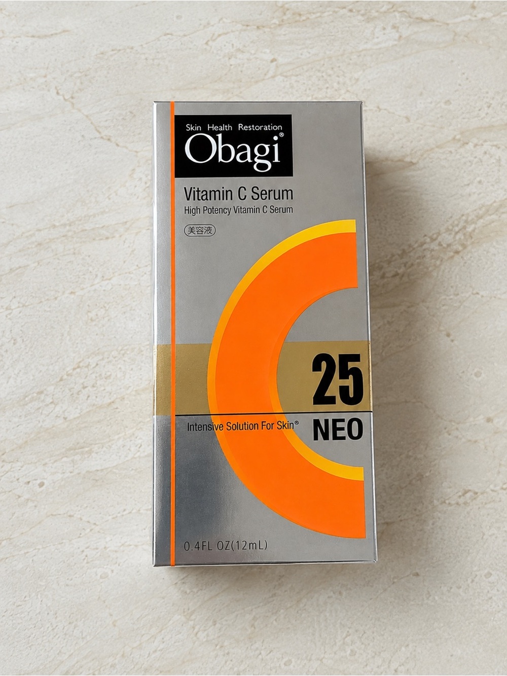 Obagi Vitamin C Serum 25 NEO - Orange and Silver Packaging